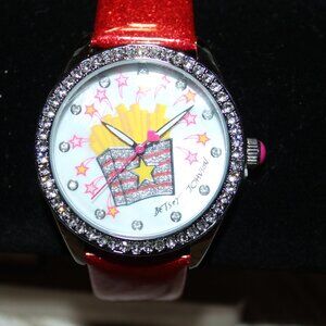 NEW WITH TAGS BETSEY JOHNSON WHIMSICAL FRENCH FRIES WATCH CUTE! FUN!!